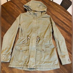 Womens Green Cotton On Cargo Jacket Size USA 6
